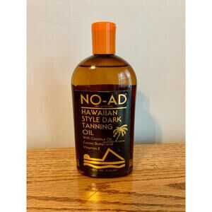 NO-AD Hawaiian Style Dark Tanning Oil 16 fl oz VTG Vitamin E Coconut NEW Rare